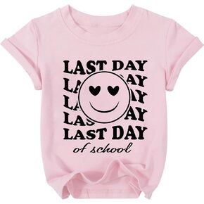 Happy Last Day of School Shirt Toddler Last Day of School Tshirt Kids Graduation Gift Top 5-12 Years