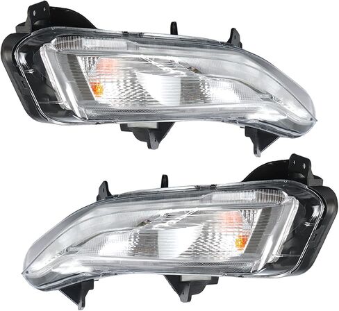 Left+Right Side Fog Lights Assembly Replacement for 2019 2020 Chevy Malibu Daytime Running Light Turn Signal Lights Driver & Passenger Side in Saudi Arabia