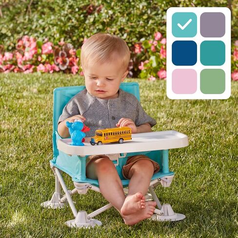 OmniBoost Booster Seat with Tray, Travel High Chair, Baby Chair, Grey in Saudi Arabia