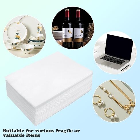 50Pack Foam Pouches,12" X 12" Dish Packing Supplies Packing Foam Cushion Foam Pouches for Packing Dishes and glasses Moving Foam Wrap Pouches Packing Supplies for Moving in Kuwait