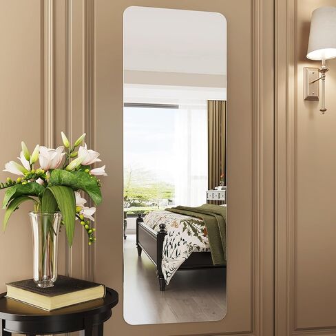 Mirror Full Length 21x57,Nano Glass Frameless Mirror Full Body,Mirrors Full Length Wall Mounted for Bedroom,Full Body Mirrors in Kuwait