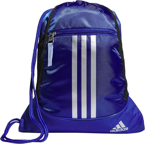 adidas Alliance Sackpack, Drawstring Backpack, Lightweight Small Gym Bag for Women and Men, Olive Strata Green/Black/Silver Metallic, One Size in Saudi Arabia