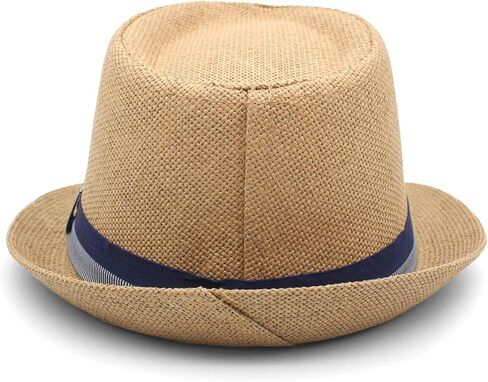 Lidhay Short Brim Panama Hat القبعات Fedora للرجال للنساء الصيف دربي Trilby Hats Beach Sun Hat in Kuwait