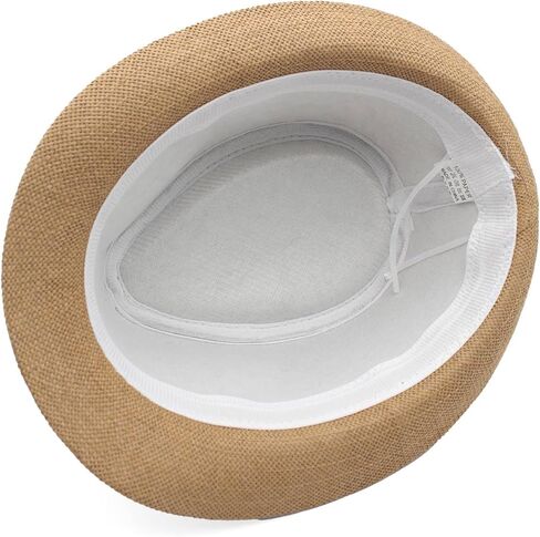 Lidhay Short Brim Panama Hat القبعات Fedora للرجال للنساء الصيف دربي Trilby Hats Beach Sun Hat in Kuwait