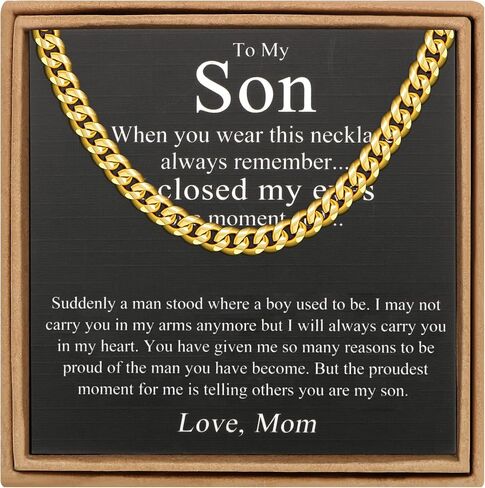 Joycuff Mens Cuban Link Chain Necklace for Boyfriend Gold Silver Steel Stainly Steel 6mm 10mm Hip Hop Anniversary Jewelry Jewely for Men in Kuwait