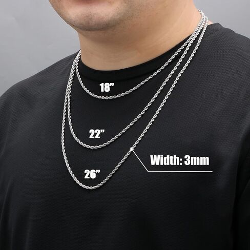 JoycuFF Mens Cuban Link Chain Necklace for Boyfriend Gold Silver Stainless Steel 6MM 10MM Hip Hop Anniversary Birthday Christmas Jewelry for Men in Kuwait