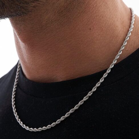 JoycuFF Mens Cuban Link Chain Necklace for Boyfriend Gold Silver Stainless Steel 6MM 10MM Hip Hop Anniversary Birthday Christmas Jewelry for Men in Kuwait