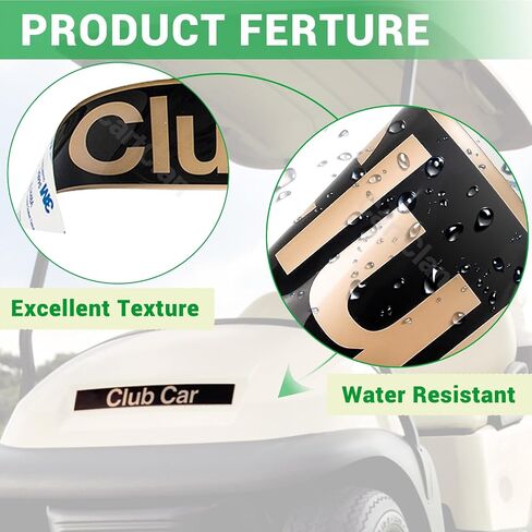 لوحة اسم بديلة لعربة الجولف، مناسبة لعربة الجولف Club Car DS وCarryall، استبدال Stricker OEM#: 1014198 in Kuwait