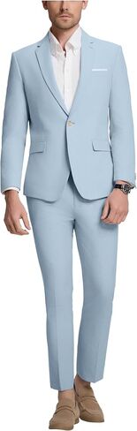 Mens Suit Slim Fit 2 Piece Suits for Men Formal Suit Jacket Pants Business Casual Suits Wedding Prom Tuxedos in Saudi Arabia
