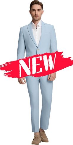 Mens Suit Slim Fit 2 Piece Suits for Men Formal Suit Jacket Pants Business Casual Suits Wedding Prom Tuxedos in Saudi Arabia