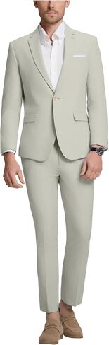 Mens Suit Slim Fit 2 Piece Suits for Men Formal Suit Jacket Pants Business Casual Suits Wedding Prom Tuxedos in Saudi Arabia