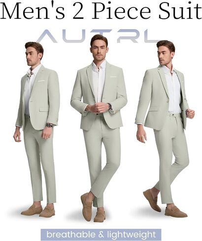 Mens Suit Slim Fit 2 Piece Suits for Men Formal Suit Jacket Pants Business Casual Suits Wedding Prom Tuxedos in Saudi Arabia
