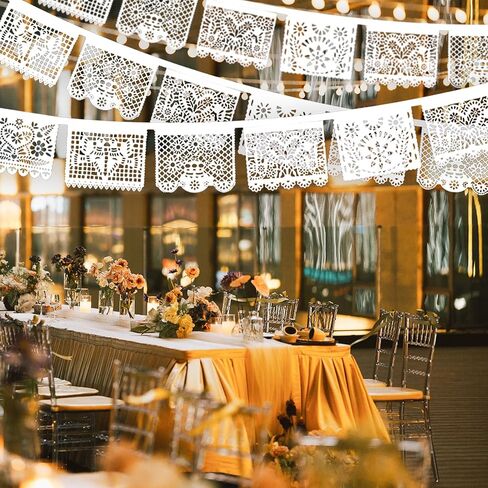 6 حزم 108 قدم فييستا ديكورات الحفلات، لافتات الحفلات المكسيكية، لافتات بابيل بيكادو، سينكو دي مايو، ديكورات ديا دي لوس مورتوس ديكور المكسيك، لافتة الهالوين، ديكورات حفلات أعياد الميلاد in Kuwait