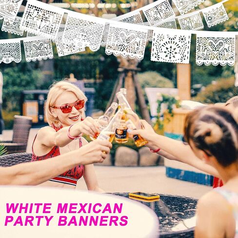 6 حزم 108 قدم فييستا ديكورات الحفلات، لافتات الحفلات المكسيكية، لافتات بابيل بيكادو، سينكو دي مايو، ديكورات ديا دي لوس مورتوس ديكور المكسيك، لافتة الهالوين، ديكورات حفلات أعياد الميلاد in Kuwait