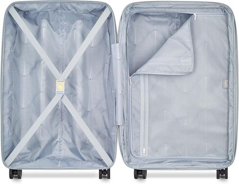 DELSEY Paris Dune Hardside Expandable Luggage with Spinner Wheels, Navy Blue, Checked-Large 29 Inch in Kuwait