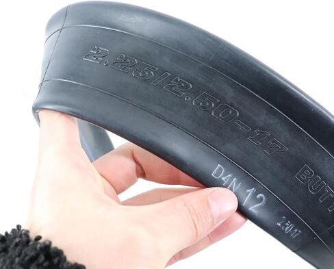 2.25-17 2.50-17 2.25/2.50-17 Inner Tube Straight Valve Stem Heavy Duty Butyl Rubber Dirt Bike Motorcycle Replacement Inner Tubes for 70/100-17 Pit Bike Front/Rear Tire Tubes in Saudi Arabia