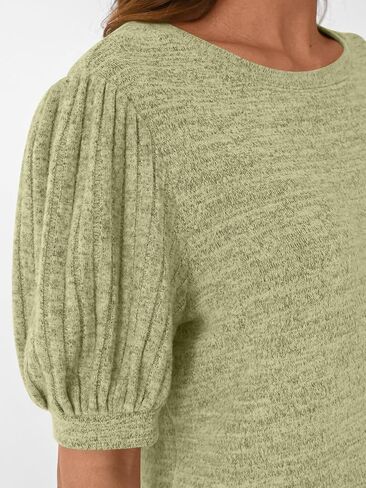 LILLUSORY Womens 2025 Summer Sweater Top Short Sleeve Blouses Dressy Casual Shirts Business Tops Cute Vacation Tunic in Saudi Arabia