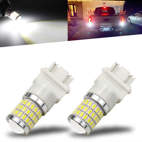 Ibrightstar 9-30V وميض وميض LED LED الأضواء العكسية 1157 2057 2357 7528 BAY15D LED مصابيح LED مع استبدال جهاز العرض للنسخ الاحتياطية الأضواء العكسية ، Xenon White in Kuwait