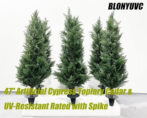 35 "Cypress Topiary Topiaries Topiaries للداخلية والخارجية المقاومة للأشعة فوق البنفسجية المصنفة مع ارتفاع. in Kuwait