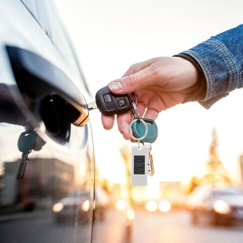 ساعة جيب Keychain ، مقطع مشاهدة سلسلة المفاتيح الرقمية على مشاهدة الساعة الصغيرة ساعة رقمية مع حلقة مفتاح (أبيض) in Kuwait