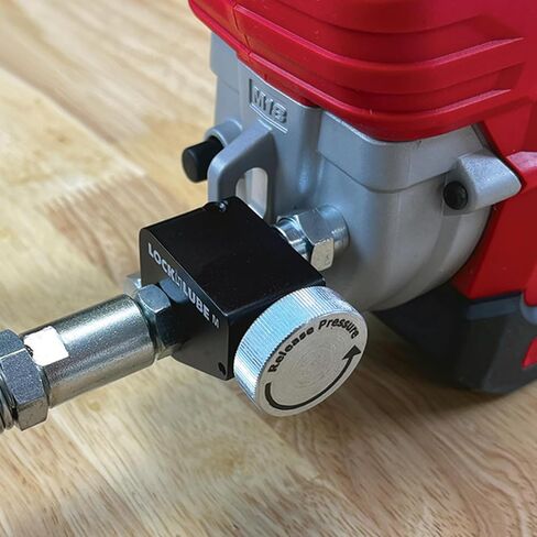Locknlube ضغط صمام إرجاع للاستخدام مع مدافع الشحوم اللاسلكية. لا مزيد من أقفال الضغط! إرجاع الشحوم إلى الأنبوب. إصدارات الخراطيم الظهر. in Kuwait