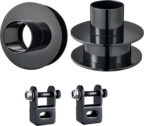 EVIL ENERGY 2.5" Front Leveling Lift Kit Compatible with 2005-2023 Ford F250 F350 Super Duty 4WD, 2.5 inch Front Suspension Strut Spacers with Shock Mount Extenders Black in Saudi Arabia