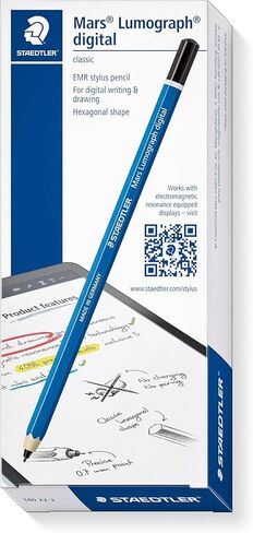 STAEDTLER Lumograph Digital Stylus Pen for Touchscreens: No Charging or Batteries, Real Pencil Feel & Grip, Works with Samsung Galaxy Tab, Kindle Scribe, Remarkable 2 & More, with 5 Replacement Nibs in Saudi Arabia