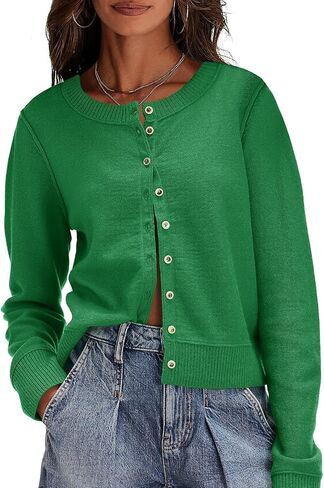 Saodimallsu Womens Button Down Cardigan Sensters خفيفة الوزن الطويل الأكمام in Kuwait