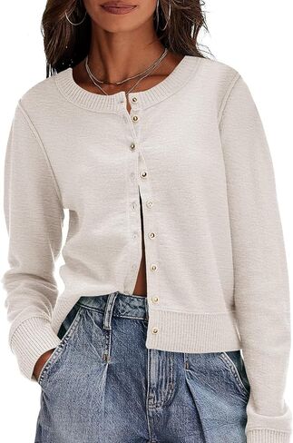 Saodimallsu Womens Button Down Cardigan Sensters خفيفة الوزن الطويل الأكمام in Kuwait