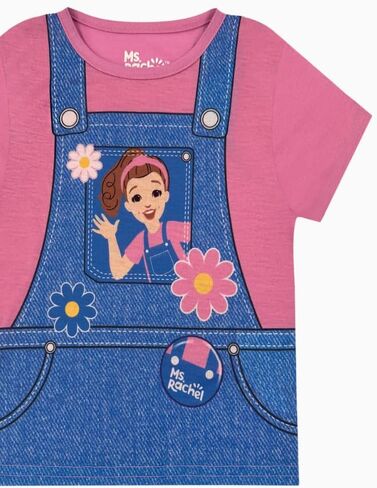 Ms. Rachel Kids Pajama Set - 3 Piece Sleepwear Set with Pants, Shirt & Shorts - Girls & Boys Toddler Pjs - Official Product in Kuwait