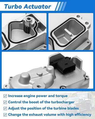 549487878RX 6.7 Cummins Turbo Actuator متوافق مع 2013-2018 Dodge RAM 2500 3500 4500 5500 VGT Turbo Holset HE300VG HE351VE يحل محل مشغل الشاحن التوربيني 68481772AA 5601240NX W/ in Kuwait