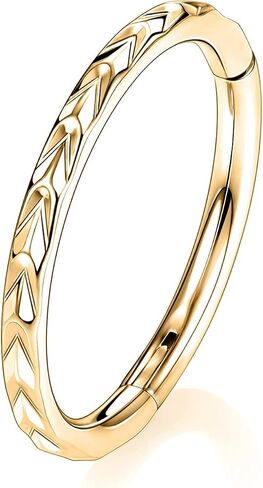 FUNLMO 316L Surgical Steel Hinged Nose Ring Septum Ring Tragus Helix Rook Conch Daith Cartilage Piercing Jewelry in Saudi Arabia