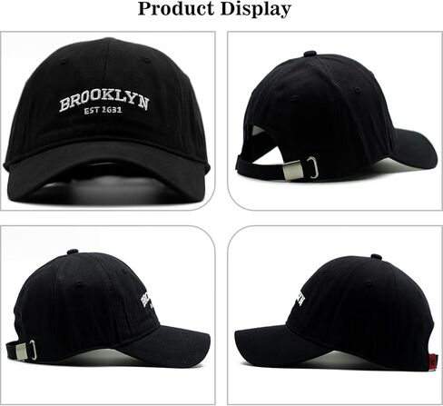 Vintage Baseball Cap, Unisex Soft Unstructured Graphic Embroidered Baseball Hat Fits Big Head in Kuwait