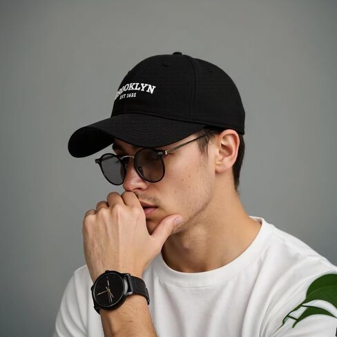 Vintage Baseball Cap, Unisex Soft Unstructured Graphic Embroidered Baseball Hat Fits Big Head in Kuwait