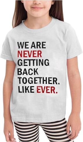 Country Music Shirt for Kids Girls We are Never Getting Back Together Like Ever Letters Graphic Tee in Saudi Arabia