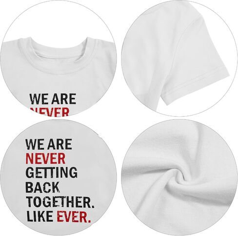 Country Music Shirt for Kids Girls We are Never Getting Back Together Like Ever Letters Graphic Tee in Saudi Arabia