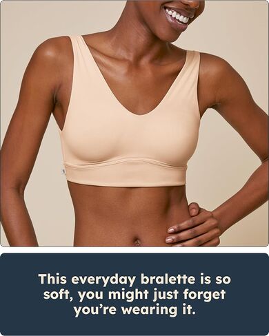 Bliss Bralette - Ultra-Soft and Lightweight V-Neck Bralette - Wireless Bras for Women in Saudi Arabia