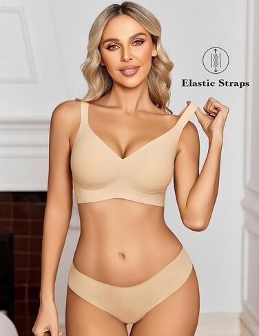 Avidlove Womens Seamless Bra No Underwire Push Up Bras Soft Wireless Bralette Full Coverage Everyday Bra in Saudi Arabia