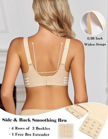 Avidlove Womens Seamless Bra No Underwire Push Up Bras Soft Wireless Bralette Full Coverage Everyday Bra in Saudi Arabia