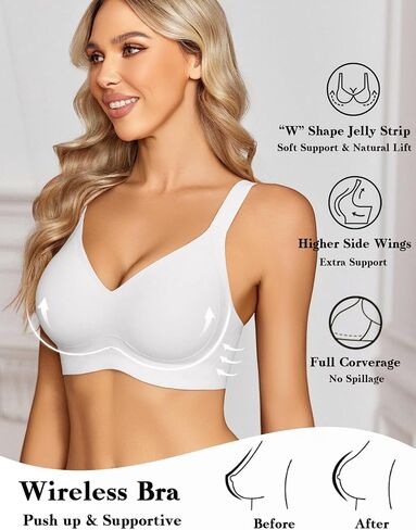 Avidlove Womens Seamless Bra No Underwire Push Up Bras Soft Wireless Bralette Full Coverage Everyday Bra in Saudi Arabia