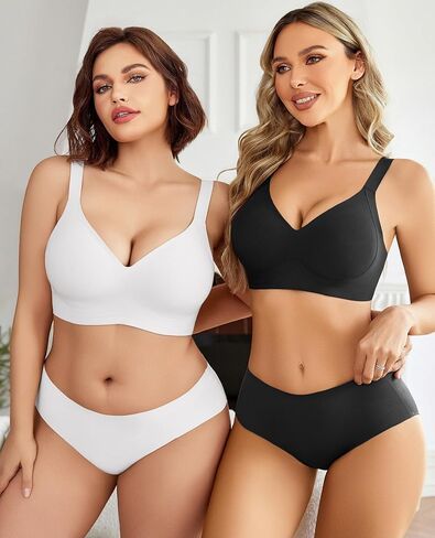 Avidlove Womens Seamless Bra No Underwire Push Up Bras Soft Wireless Bralette Full Coverage Everyday Bra in Saudi Arabia
