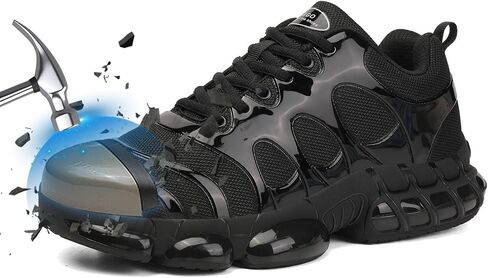 LIANGGO Steel Toe Shoes for Men Women Composite Toe Comfortable Work Safety Lightweight Indestructible Slip Resistant Walking Sneaker Zapatos De Trabajo para Hombres Mujer in Saudi Arabia