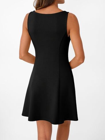 Lillusory Women's A-line Boat Neck Dress Mini Dress Summer 2025 Out Out Party Club Vacation Oclessed Tank Dresses in Kuwait