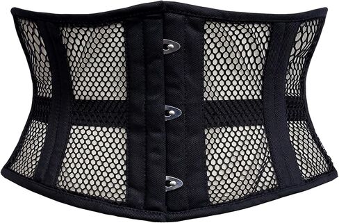 Dewans Corset Steel Boned Corset Womens Underbust Waspie Corset Heavy Duty Cincher Short Torso Corset in Kuwait