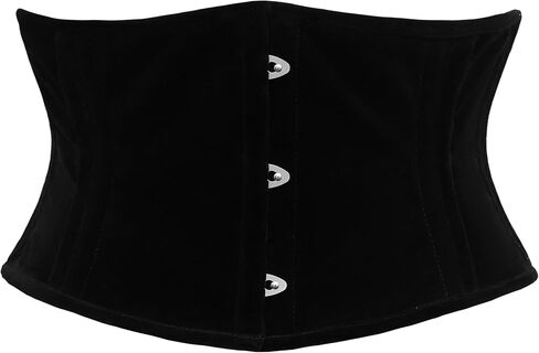 Dewans Corset Steel Boned Corset Womens Underbust Waspie Corset Heavy Duty Cincher Short Torso Corset in Kuwait