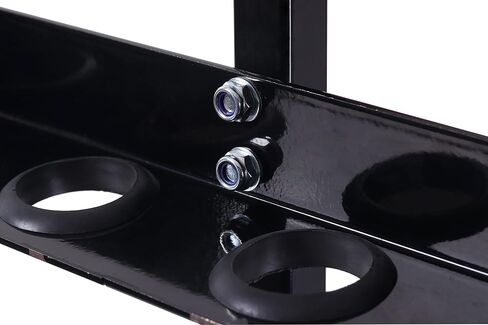 Hand Tool Rack for Truck Trailer, 6 Holes Hand Tool Rack for Open Style Trailers, Landscape Hand Tool with Rubber Grommets and Mounting Hardware, Black Powder Coated … in Saudi Arabia