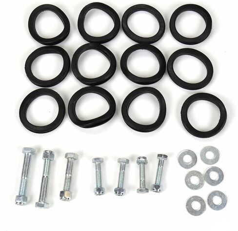Hand Tool Rack for Truck Trailer, 6 Holes Hand Tool Rack for Open Style Trailers, Landscape Hand Tool with Rubber Grommets and Mounting Hardware, Black Powder Coated … in Saudi Arabia