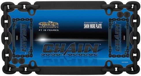 Cruiser Accessories 20530 Chain License Plate Frame, Chrome in Kuwait