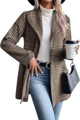 utcoco Womens 2025 Business Casual Blazers Long Sleeve Open Front Work Office Blazer Jacket in Saudi Arabia