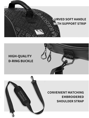 Harrison Howard Premium Helmet Storage Case Sturdy 600D Fabric Equestrian Helmet Bag Travel Gear for Horse Riders Black in Saudi Arabia